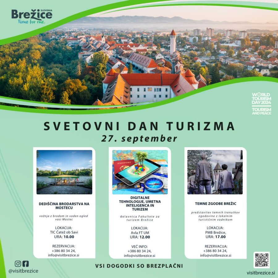 Brezplačne aktivnosti ob Svetovnem dnevu turizma