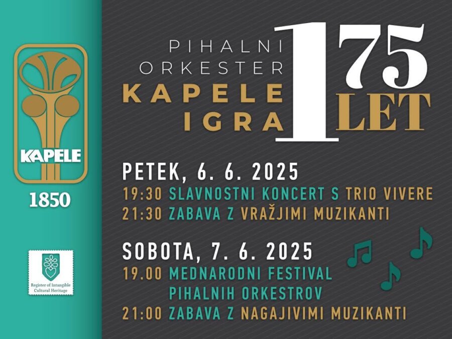 🎺 175 LET GLASBENE TRADICIJE – VELIKO PRAZNOVANJE ORKESTRA KAPELE! 🎶