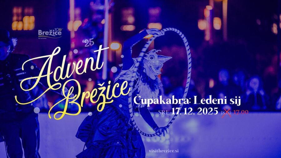 Obvestilo o spremembi v programu (Advent Brežice, sreda, 17.12.2025)
