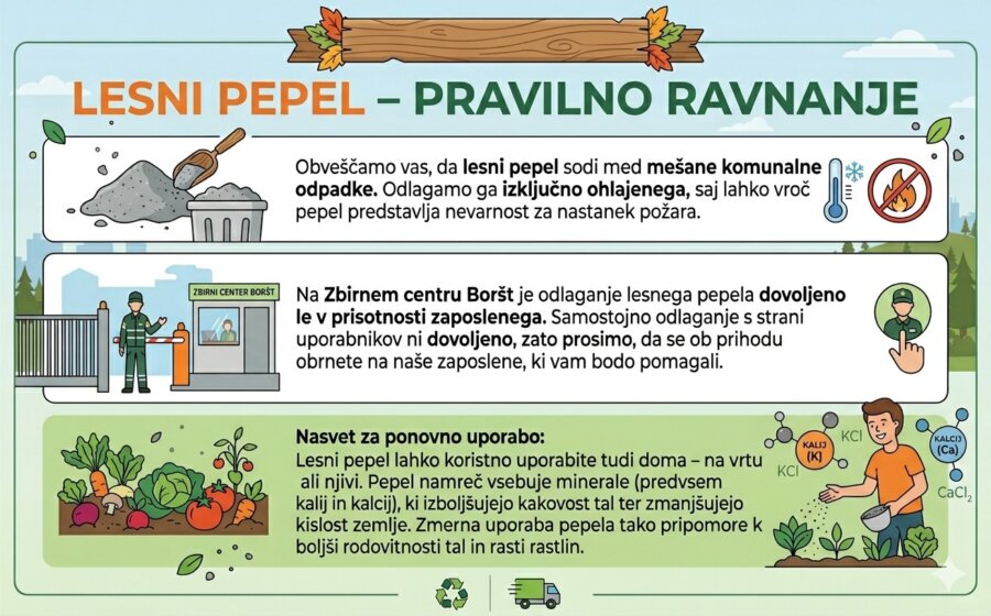 Lesni pepel – pravilno ravnanje