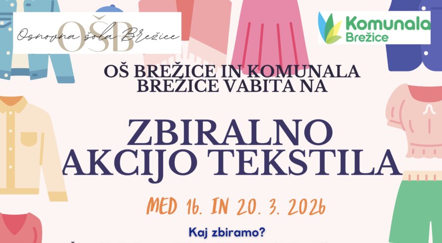 Skupaj za naravo: Zbiralna akcija tekstila v Brežicah!